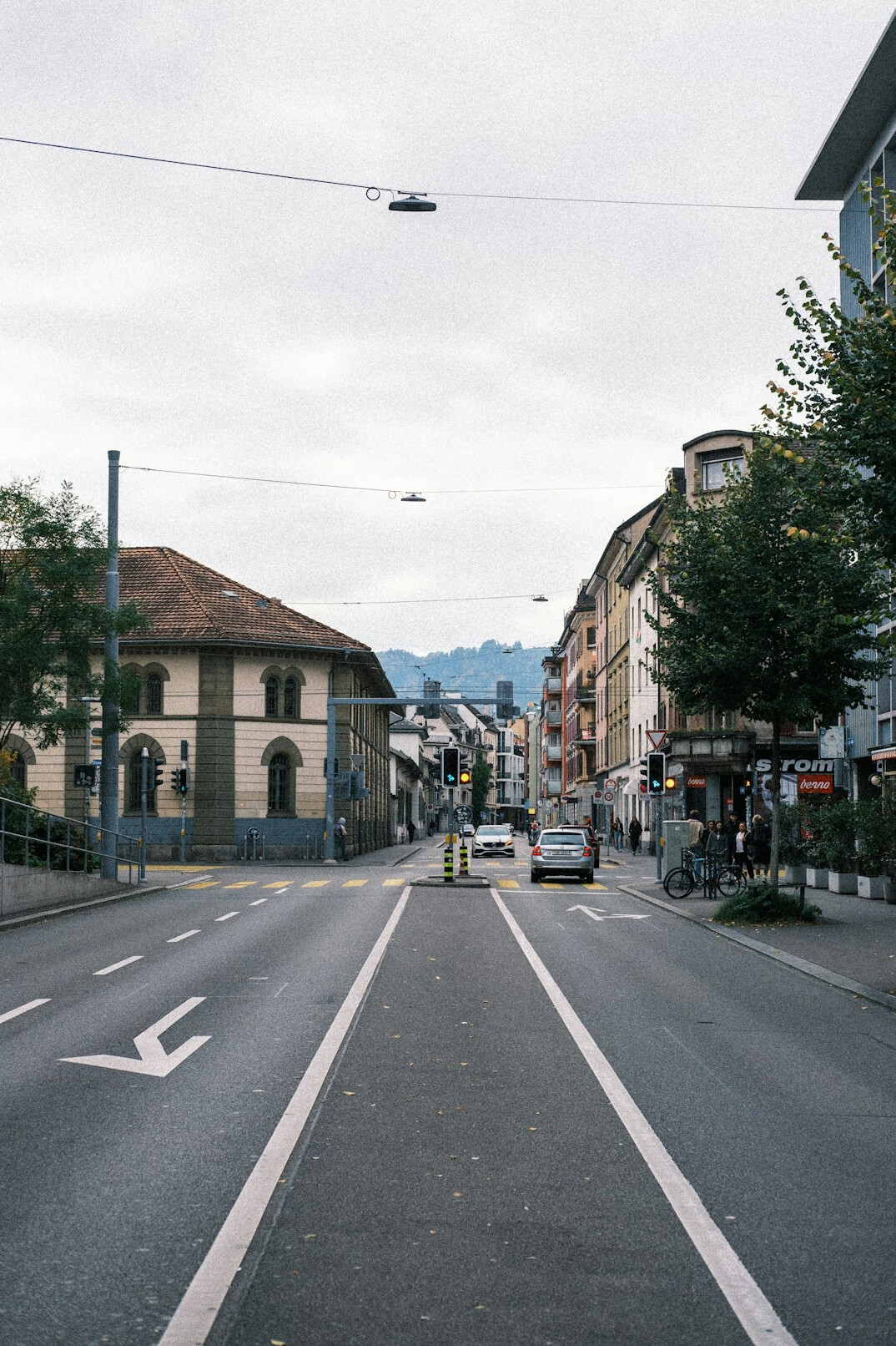 ufo above urban street